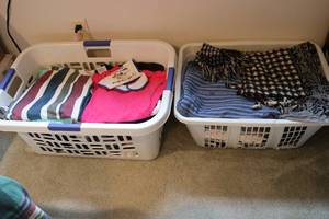 lot 521 image: 2 laundry boxes full of mens and w...