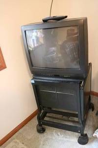 lot 523 image: Crystal Vision Series box tv with T...
