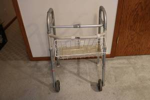 lot 524 image: Carex foldable walker with front ba...