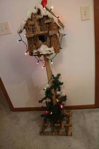 lot 527 image: wooden light up decorative christma...