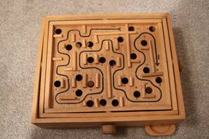 lot 531 image: vintage labyrinth game...