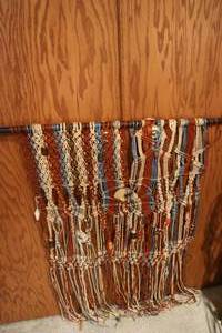 lot 540 image: hand woven wall hanging...