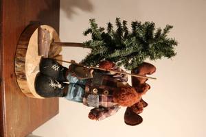 lot 574 image: small decorative tree with stuffed ...