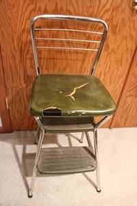 lot 581 image: Metal chairstep stool...