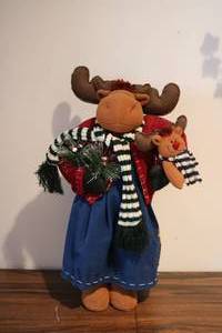 lot 627 image: christmas moose decoration...