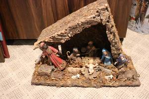lot 645 image: Nativity display...