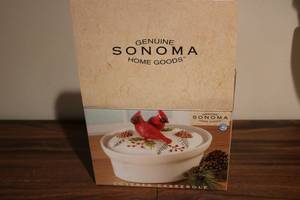 lot 689 image: Sonoma Covered Casserole dish new i...