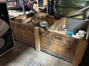 lot 27 image: PalletCrate of Construction Materials Bolts Plates and More