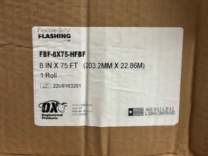 lot 54 image: OX Flexible Butyl Flashing 8 X 75 Roll