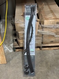 lot 37 image: Bath Bliss Curved Shower Rod Quantity of 8