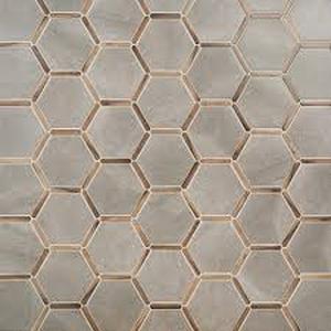 lot 14 image: 16 Boxes of Ivy Hill Tile Samara Cemento Gray 8.66 in. x 9.84 in. Matte Porcelain Hexagon Floor and Wall Tile (8.06 Sq. Ft.Case)   Customer Returns See Pictures