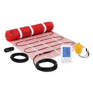 lot 17 image: Lot of VEVOR Floor Heating Mat 20 Sq. ft Electric Radiant In-Floor Heated Warm System with Digital Floor Sensing Thermostat   Customer Returns See Pictures