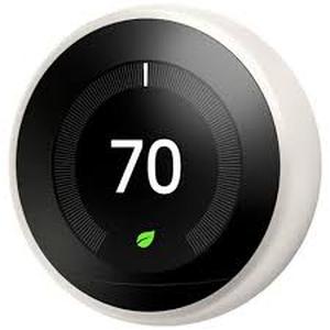 lot 33 image: Google Nest Learning Thermostat - Smart Wi-Fi Thermostat - WhiteCustomer Returns See Pictures