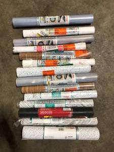 Lot of Assorted Adhesive Shelve Liners Various Models and Conditions Customer Returns See Pictures