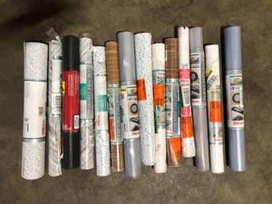 Lot of Assorted Adhesive Shelve Liners Various Models and Conditions Customer Returns See Pictures