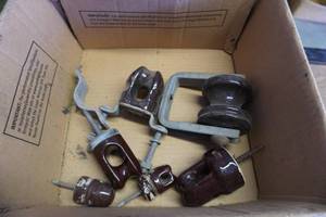 lot 73 image: Lot of Assorted Ceramic Insulators