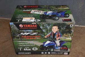 lot 4 image: Yamaha YFZ 6V Battery Powered ATV Ride-On for 18-36 Months