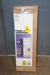 lot 10 image: Room Essentials 5-Shelf Bookcase -White Finish