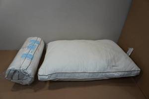lot 27 image: 2 Standard Goose Down Pillows