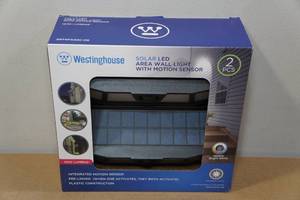 lot 30 image: Westinghouse Solar LED Area Wall Light with Motion Sensor 2-Pack