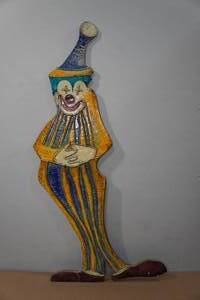 lot 34 image: Vintage Circus Clown Wall Dcor