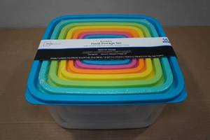 lot 48 image: 14-Piece Rainbow Food Storage Set