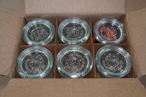 lot 146 image: Weck Mini Tulip Jelly Jars