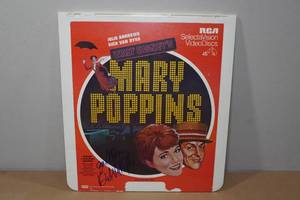 lot 198 image: Signed Mary Poppins SelectADisc CED - Dick Van Dyke
