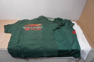 lot 248 image: 4 Minnesota Wild Shirts -LXL