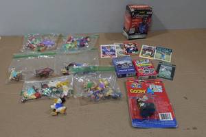 lot 266 image: Disney Figures and Sports Cards - Darkwing, Duck Tales, ChipDale, Goof Troop