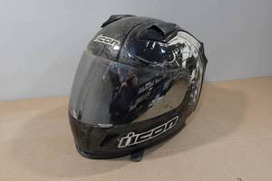 lot 275 image: Icon Full-Face Motorcycle Helmet - Medium