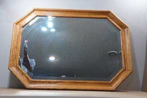 lot 221A image: Wood Framed Mirror