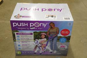 lot 96 image: Push Pony Crystal Ride-On Toy
