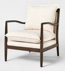 lot 15 image: Threshold Wood Framed Pillow Top Accent Chair