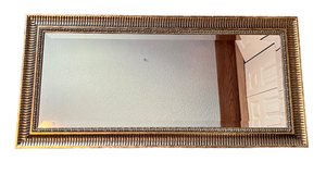 lot 53 image: Horizontal Wall Mirror with Gold Frame