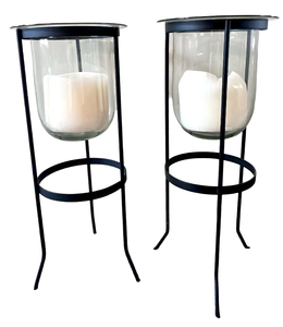 lot 34 image: Pair of PartyLite Seville 3-Wick Candle Holders