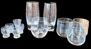 lot 40 image: Drinking Glasses Including Hand Blown Glasses