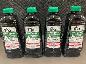 4 Bottles of Tiki BiteFighter Mosquito Repellent Torch Fuel