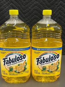 lot 11 image: Pair of 56 Fl Oz Fabuloso Multi-Purpose Cleaner with Refreshing Lemon Scent