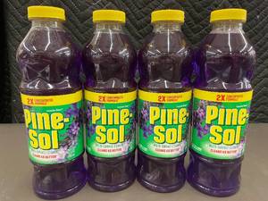 lot 15 image: Set of 4 Pine-Sol Lavender Clean Multi-Surface Cleaner Bottles