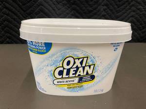 lot 28 image: OxiClean White Revive Laundry Whitener and Stain Remover 3 lb