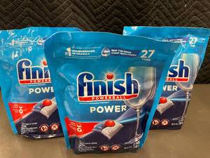 lot 33 image: 3 Packs of Finish Powerball Dishwasher Tablets (27 Tabs Each)