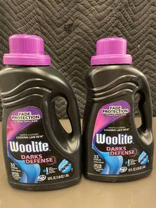 lot 49 image: Pair of Woolite Darks Defense Laundry Detergent 50 FL OZ