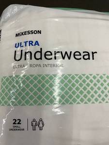 lot 82 image: K2 - McKesson Ultra Underwear - Heavy Absorbency, Size Small (22 Count)