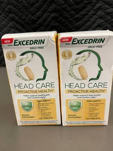 lot 141 image: IN 3 - Excedrin Head Care Proactive Health Dietary Supplement -  (Drug-Free)