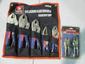 lot 30 image: 5pc Neiko Locking pliers comfort gr...