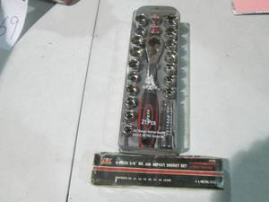 lot 76 image: 21pc SAE & metric pass-through ratc...