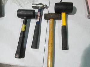 lot 97 image: Mallets, ball-peen and sledgehammer...