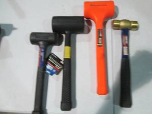 lot 98 image: Dead-Blow mallets and brass head ha...
