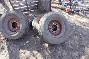 lot 19 image: 4 - Bobcat Skid Loader Skid Steer Foam Filled Tires Size 16.5